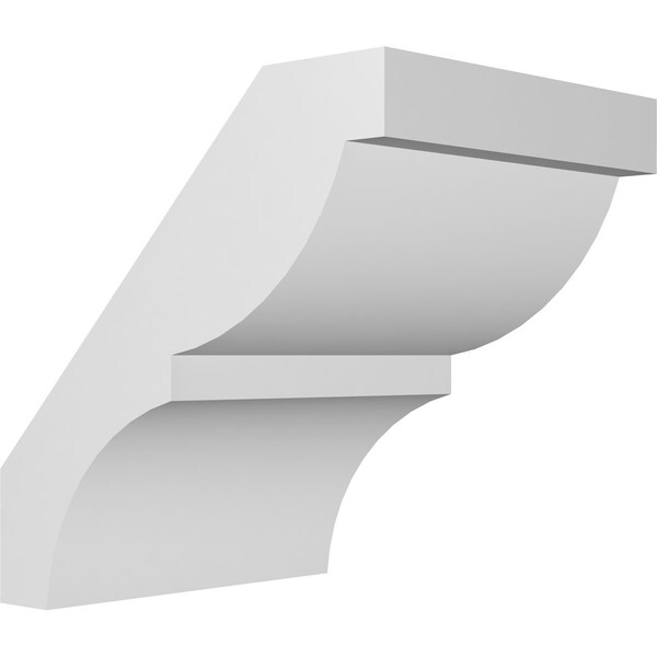 Ekena Millwork 5-in. W x 6-in. D x 6-in. H Valencia Architectural Grade PVC Knee Brace BRCP05X06X06VAL - main